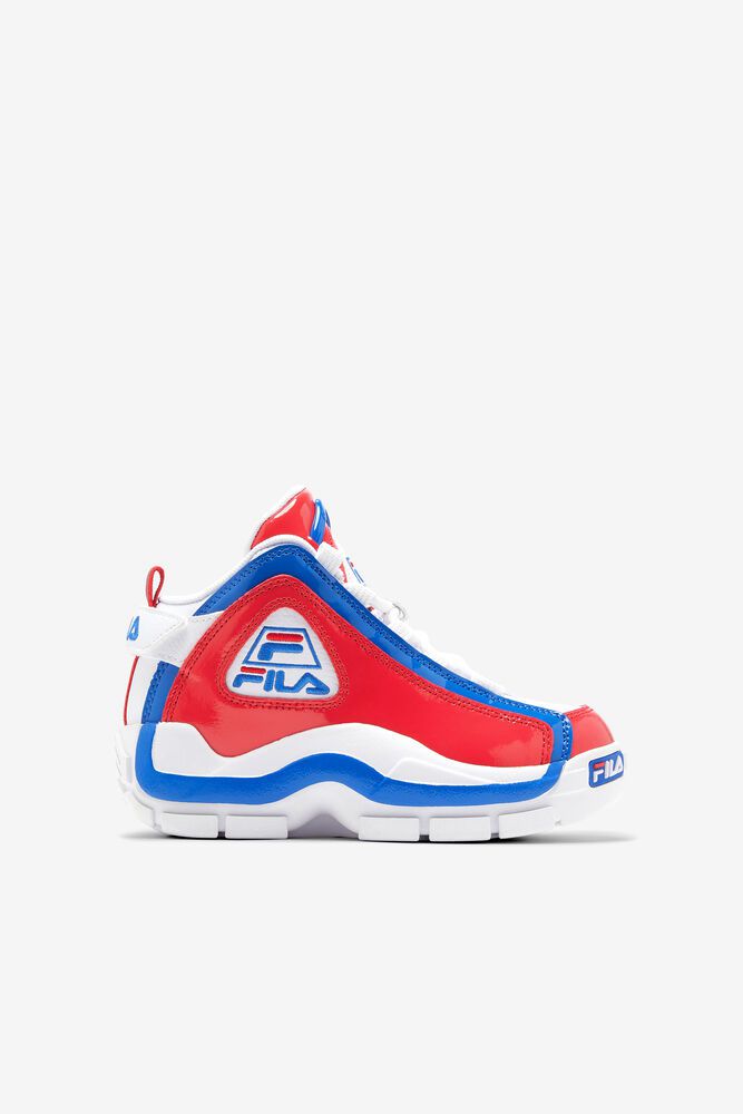 Fila Trainers Kids White/Red/Blue Grant Hill 2 - Ireland 37456-HUTQ